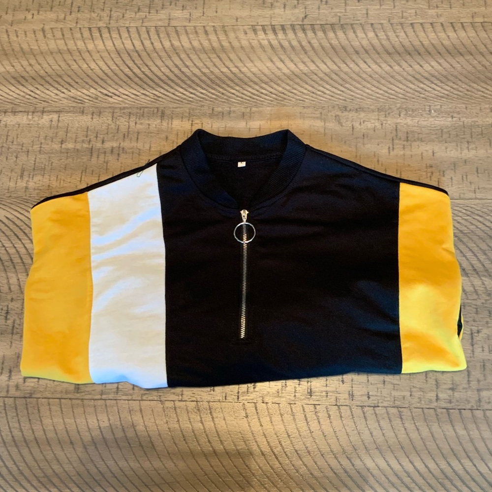 Cropped Mock Neck Sweater